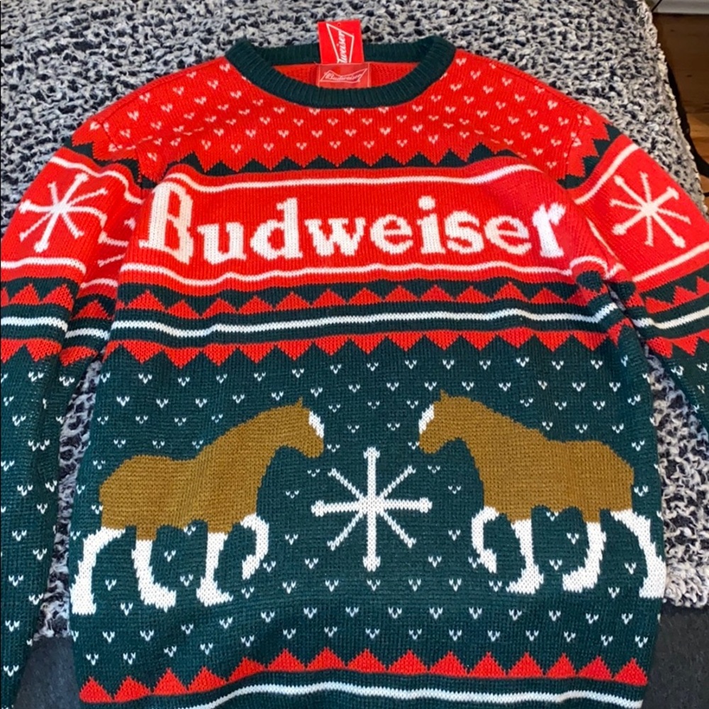 budweiser sweater